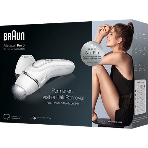 Depiladora de Luz Pulsada – IPL Braun Silk-Expert Pro 3 PL3121 Fashion