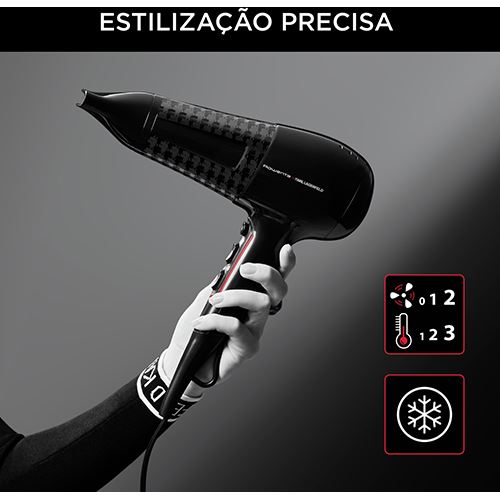 Secador de Cabelo Rowenta Powerline Karl Lager CV591LF0 - Preto Hot on Sale