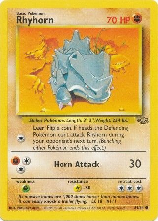 Rhyhorn (61 64) [Jungle Unlimited] For Cheap