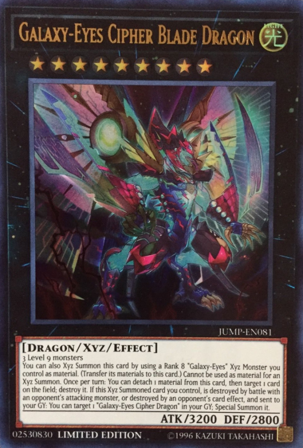 Galaxy-Eyes Cipher Blade Dragon [JUMP-EN081] Ultra Rare Discount