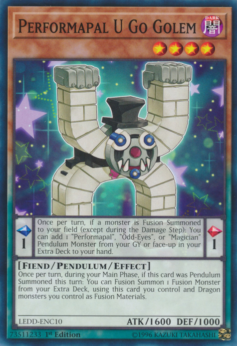 Performapal U Go Golem [LEDD-ENC10] Common For Cheap