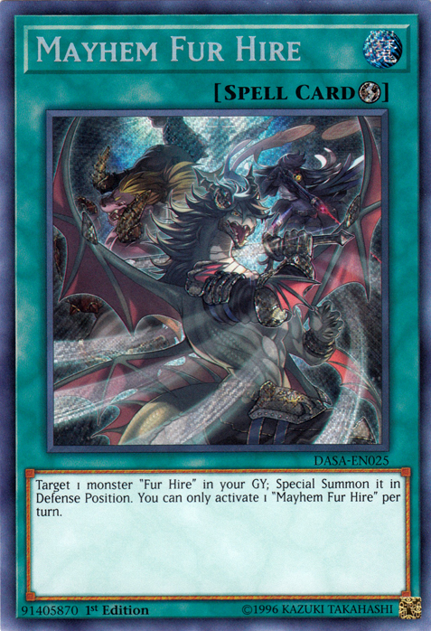 Mayhem Fur Hire [DASA-EN025] Secret Rare Discount